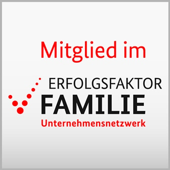 Das Bild zeigt das Siegel des Unternehmensnetzwerks "Erfolgsfaktor Familie"