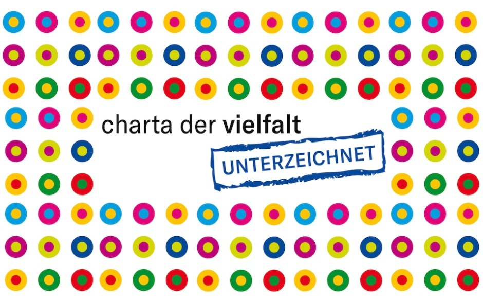 Das Bild zeigt das Logo der Charta der Vielfalt.