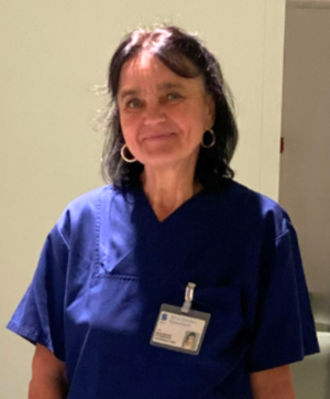 Porträtfoto Sylvia Raubal, stellvertretende Schwerbehindertenvertretung und Betriebsärztlicher Dienst der Sana Kliniken Düsseldorf