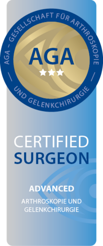 Dr. Sebastian Leutheuser ist von der AGA als Certified Sergeon und Advanced Certified Surgeon augezeicchnet.