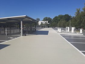 Das Parkdeck des Sana-Klinikums nach der Sanierung (Foto: Sandra Lopez Bravo)