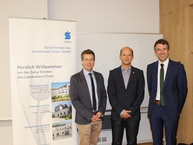 <p>Die Referenten des Abends: (v.l.n.r.) Prof. Dr. Stefan Buchner, MUDr. Pavol Rakický und Dr. Andreas Rieger</p>